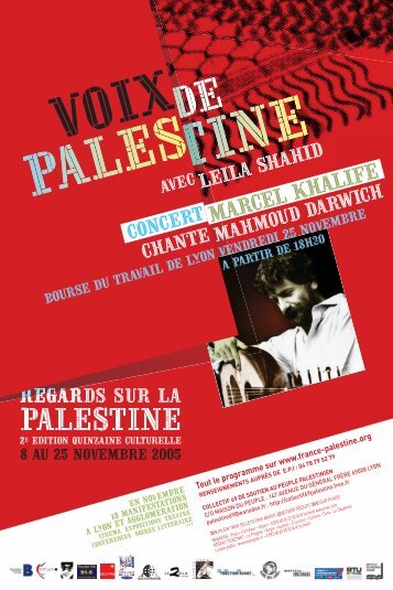 Affiche et Flyers - Association France Palestine Solidarité