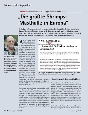 „Die größte Shrimps- Masthalle in Europa“ - fischmagazin.de