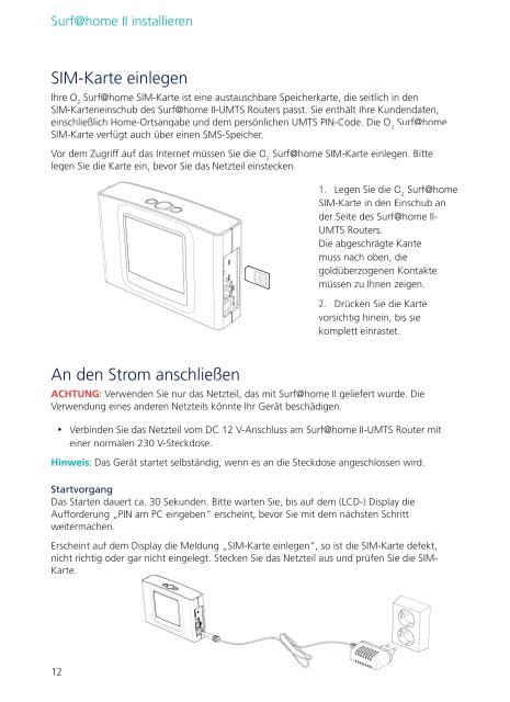 Ihr Surf@home II-UMTS Router - O2