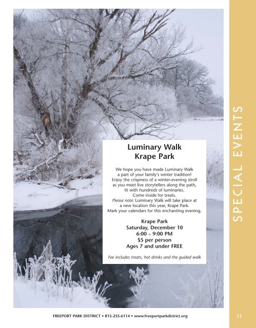 SPECIAL EVENTS - Freeport Park District