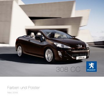 PEUGEOT 308 CC Farben und Polster