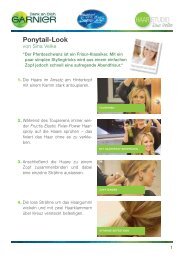 Download: Anleitung Ponytail-Look als pdf - Garnier