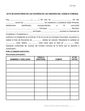 acta constitutiva del consejo comunal (cc) - Dirección de Formación ...