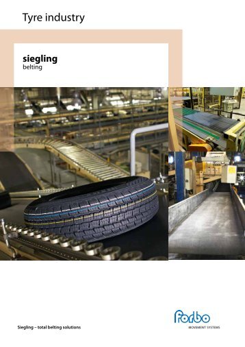 Tyre industry - Forbo Siegling