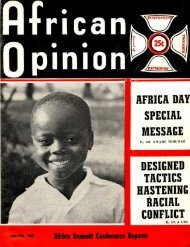 African Opinion - Freedom Archives