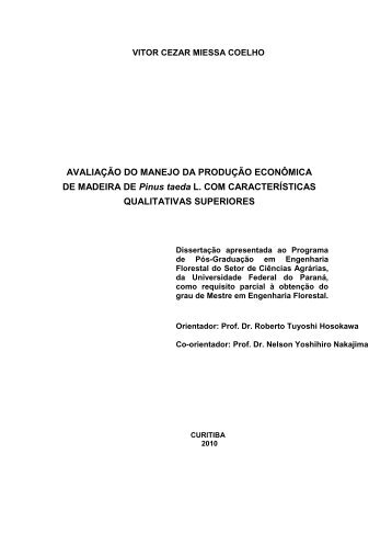 Dissertação em PDF - departamento de engenharia florestal - ufpr ...