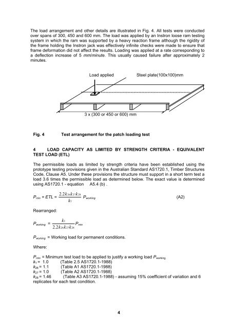 Patch Loading Tests for Flooring Particleboard - Forest and Wood ...