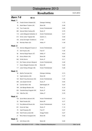 Resultater Dialoglekene 2013 - Speaker.no