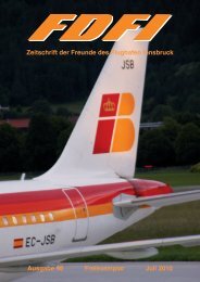 Zeitschrift der Freunde des Flughafen Innsbruck - Flughafen-freunde.at