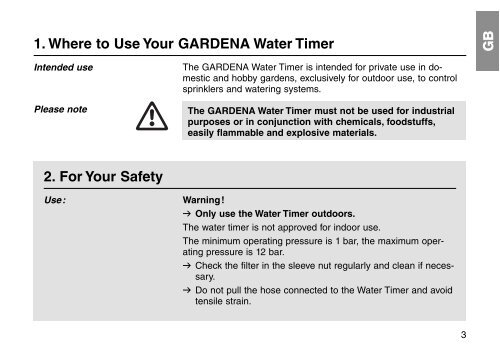 OM, Gardena, Water Timer electronic, Art 01825-20, 2004-11
