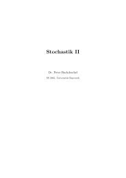 Stochastik II - Universität Bayreuth