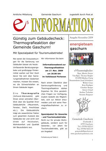 Thermografieaktion der Gemeinde Gaschurn!