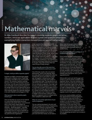 Mathematical marvels - CUNY Graduate Center