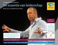 De essentie van leiderschap - Focus Conferences