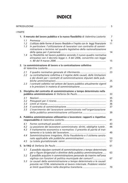 somministrazione del lavoro - Dipartimento Funzione Pubblica