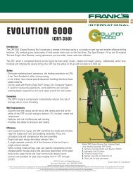 evolution 6000 (crt-350) - Frank's International