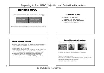 Running UPLC