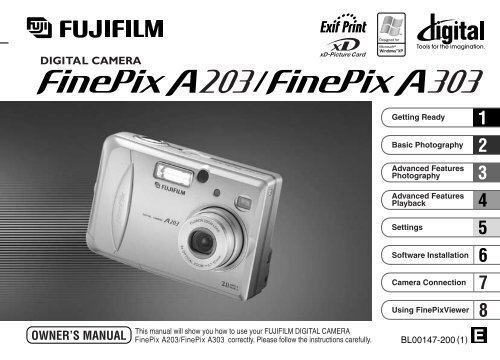 FinePix A203/A303 Owner's Manual