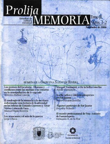 Memoria - Repositorio de la Facultad de Filosofía y Letras - Unam