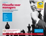 Filosofie voor managers - Focus Conferences