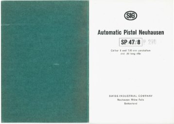 Automatic Pistol Neuhausen SP 47-8 - Forgotten Weapons