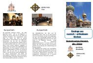 Gesänge aus russisch – orthodoxen Kirchen Gemeinsames Konzert ...