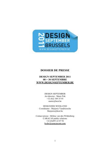 DOSSIER DE PRESSE - Flandes y Bruselas