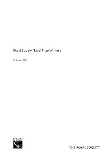 Royal Society Nobel Prize Winners - The Royal Society