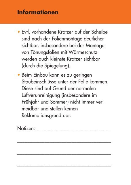 Leitfaden PDF zur Ansicht - Foliatec