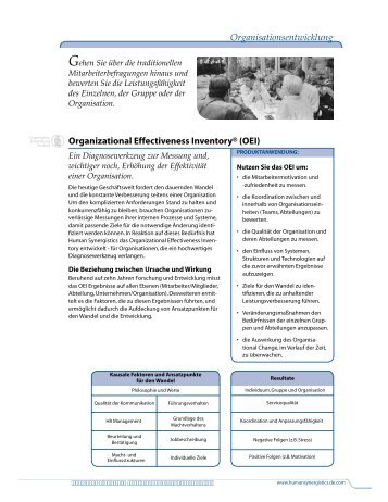 Organizational Effectiveness Inventory (OEI) - FUTURUM ...