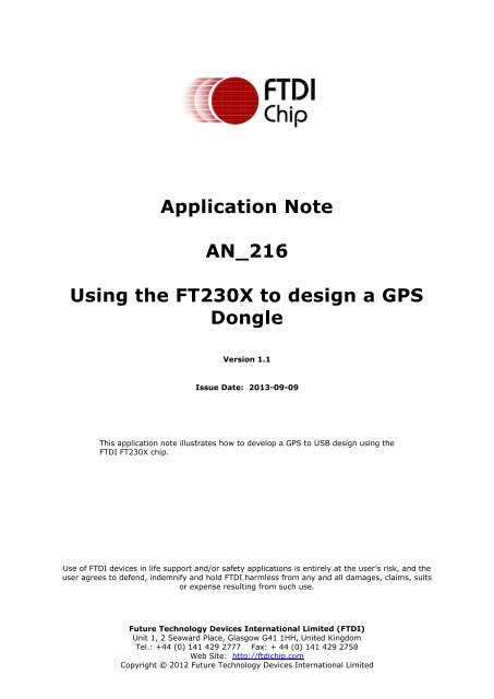 FTDI-FT-X-GPS GPS-Global Positioning Dongle
