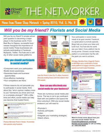 Florists and Social Media - Flower Shop Network