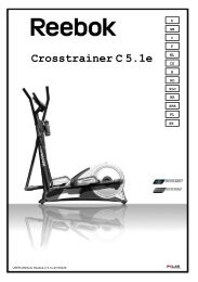 Handbuch Crosstrainer C 5.1e - Reebok Fitness