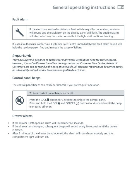 Installation instructions and User guide - Fisher & Paykel