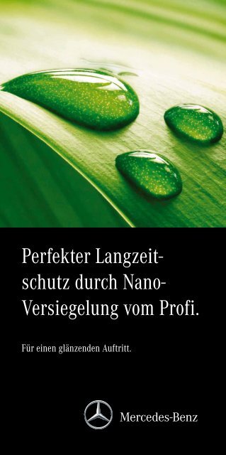 Flyer Nano-Lackversiegelung - Mercedes-Benz Niederlassung ...