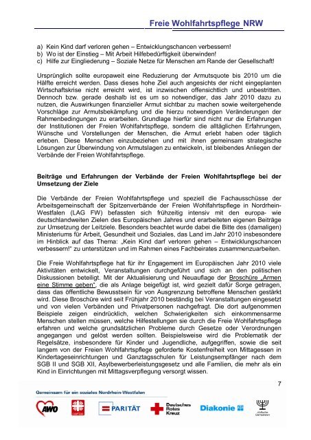 Sachbericht Paragraph 14 der Zuwendungsvereinbarung 2009 ...