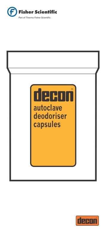 Decon Autoclave Deodoriser Capsules