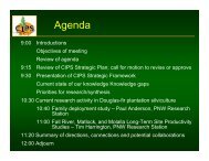 Agenda - Forest Science Labs - Research Network