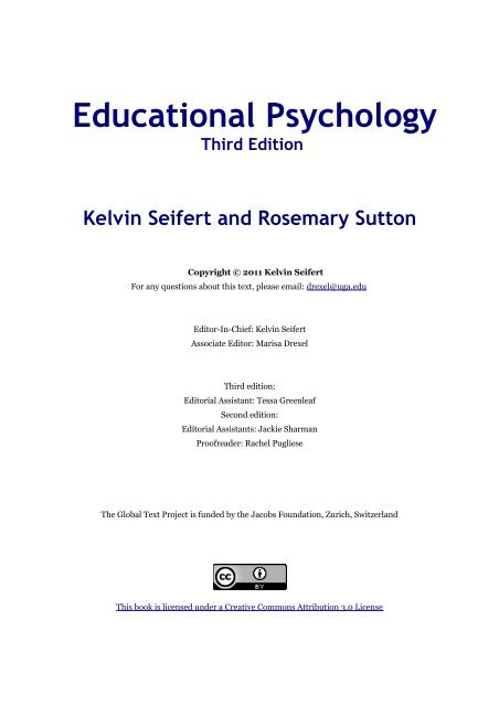 Educational Psychology Third Edition Kelvin Seifert and Rosemary ...