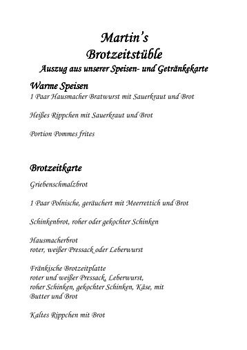 Martins Brotzeitkarte.pdf - Der Regional-Guide - franken-regio.de