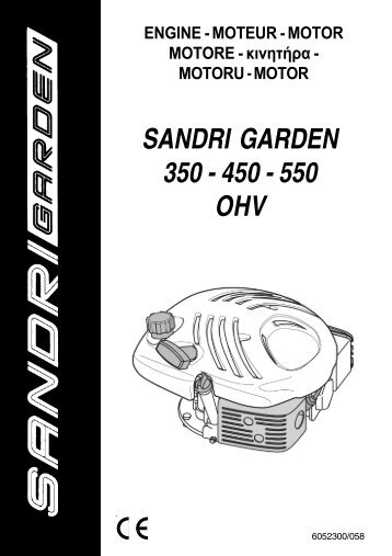 SANDRI GARDEN 350 - 450 - 550 OHV
