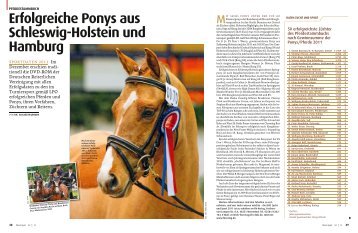 Erfolgreiche Ponys aus Schleswig-Holstein und ... - Pferd+Sport