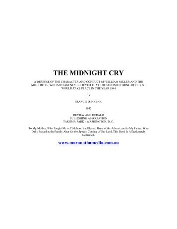 The Midnight Cry-Nichol.pdf - Friends of the Sabbath Australia