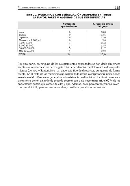 Accesibilidad en edificios de uso público CAPV - Garraioak