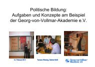 Politische Bildung: Aufgaben und Konzepte am Beispiel der Georg ...