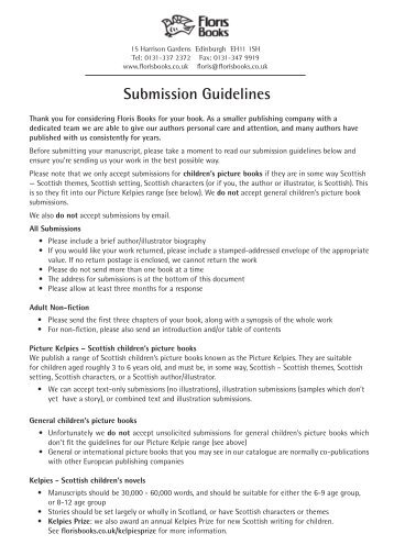 Submission Guidelines - Floris Books