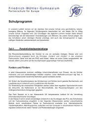 Schulprogramm - Friedrich-Wöhler-Gymnasium Singen