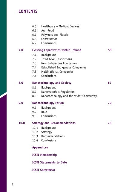 ICSTI Statement on Nanotechnology - Forfás