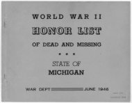 michigan war - National Archives and Records Administration