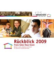 Rückblick 2009 - Franz Sales Haus